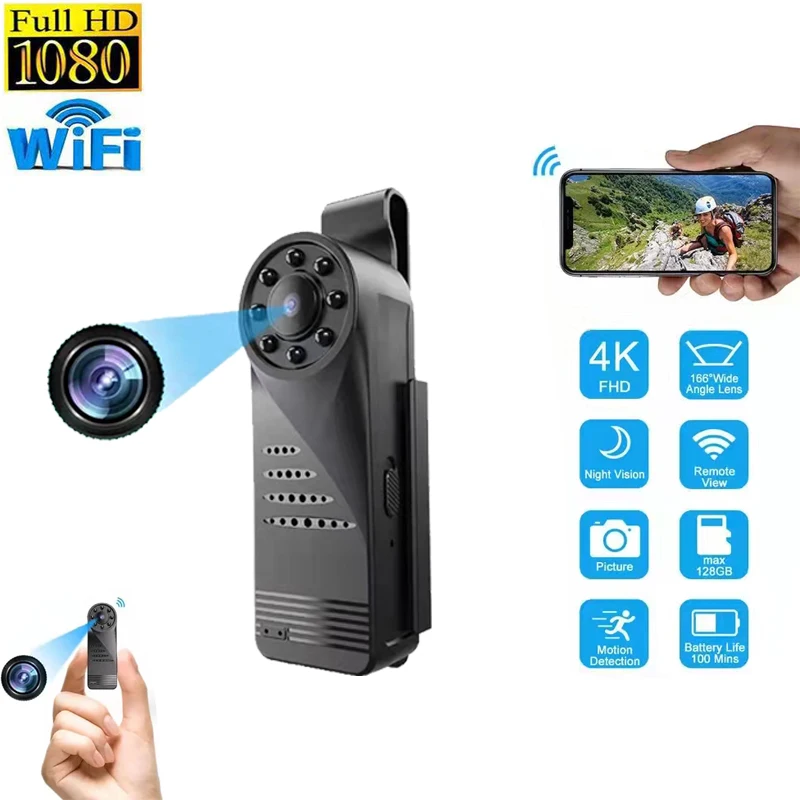 Мини-камера D5 Wi-Fi Портативная с поддержкой HD Full 4K | Электроника