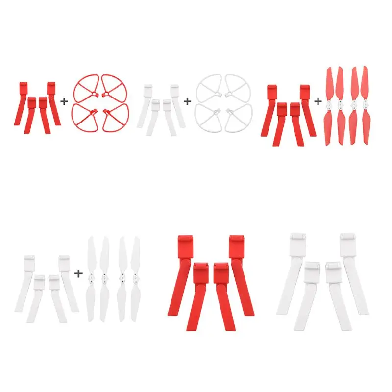 

4PCS Landing Gear Leds Propellers Guard Props Heightening Stand Blade Protection Ring for Xiaomi FIMI X8SE Drone Quadcopter Acce