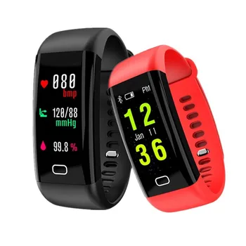 

Smart Waterproof Bracelet Heart Rate Monitor Blood Pressure Wristband Fitness Tracker Smartband Color Sport Watch forIOS Android