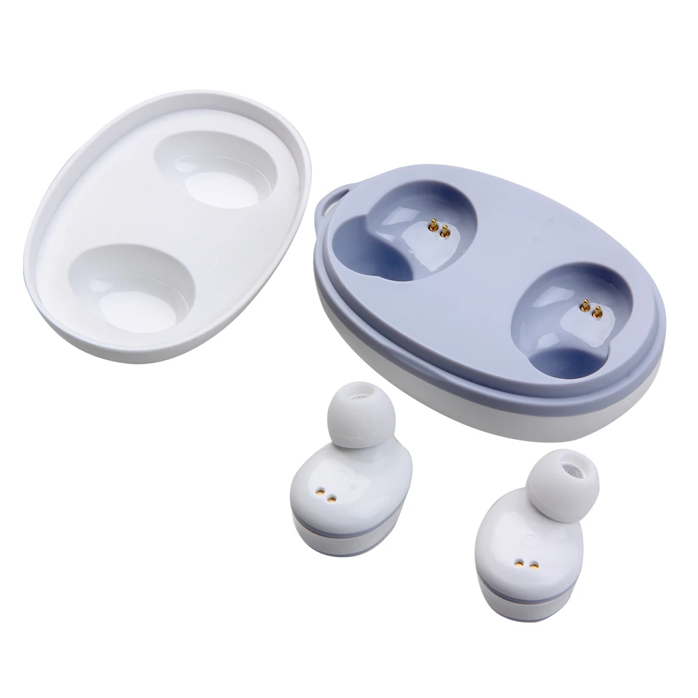 WHITE FDBRO 3D стерео Bluetooth V5.0 наушники Портативный наушники-вкладыши TWS с Беспроводной сенсорный вкладыши с зарядом Чехол спортивные бас гарнитура Авто Мощность ВКЛ/ВЫКЛ - Цвет: WHITE