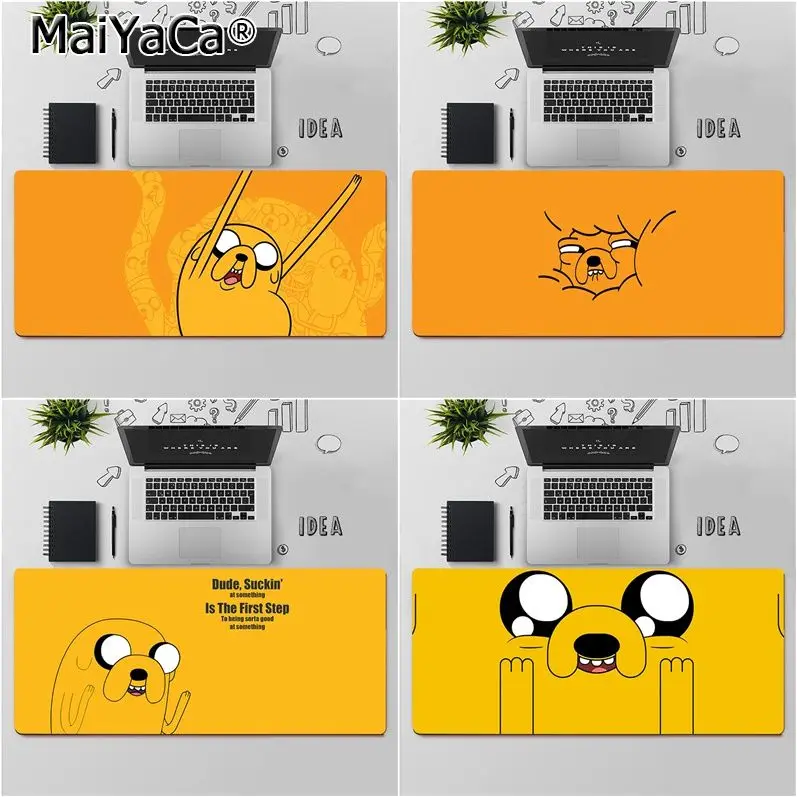 Maiyaca высокое качество Jake the Dog Adventure Time игровой коврик для мыши ноутбука Бесплатная
