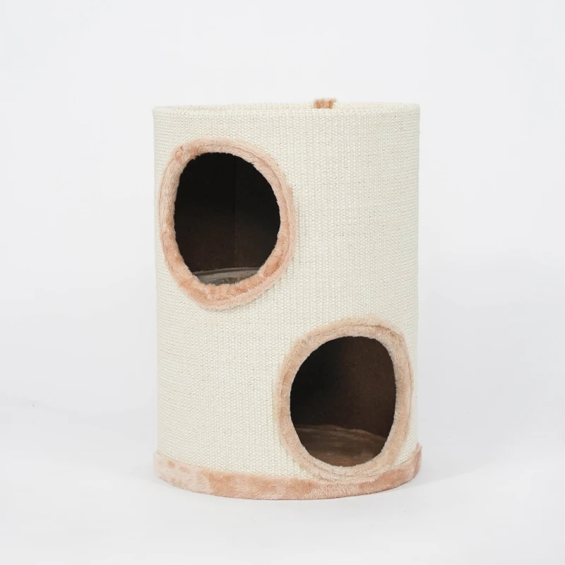 

Cat Climbing Cat Nest Cat Tree Sisal Grinding Claw Three-story Nest House Villa Four Seasons Common Cat Bucket