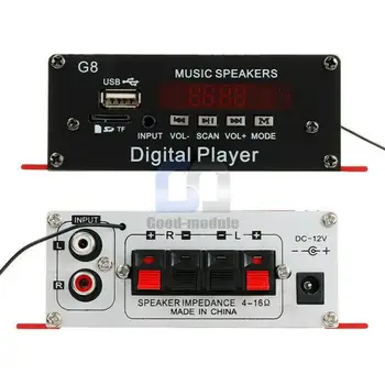

Digital Black Home Audio Car USB Easy Use 600W Audio Amplifier Bluetooth Stereo HIFI Durable Remote Control Portable Car Radios