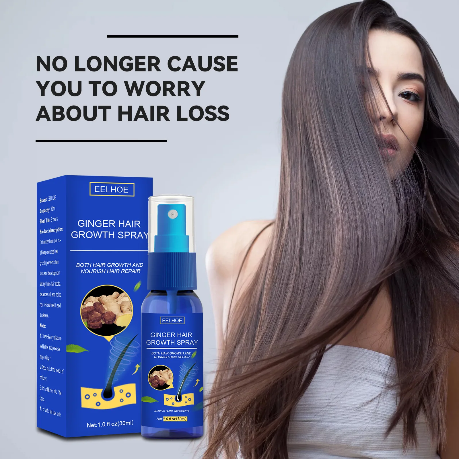 Ginger Germinal Oil Hair Nourish Nutrient Liquid Anti-Hair Loss Soften Moisturizing Repairing Anti Frizz Control SANA889 | Красота и