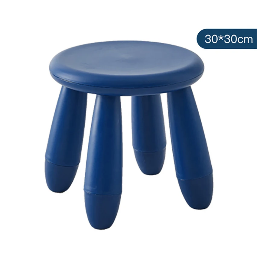LazyChild Round Children's Stool Kindergarten Baby Learning Stool Thicken Plastic Game Seat Removable for Kids Adults