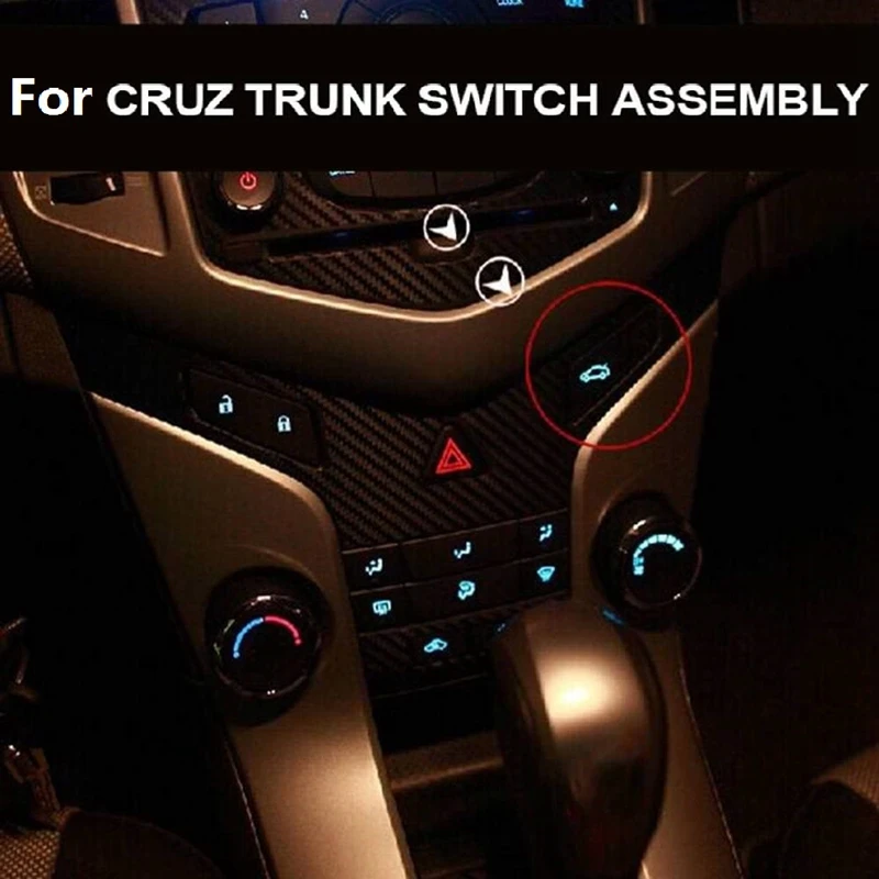 Автомобильный выключатель защёлки багажника сборка кнопок для Chevrolet Cruze 2009-2013 багажная Коробка Кнопка открытия и закрытия переключатель в сборе автомобильный Стайлинг