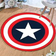 Круглый коврик с медведем из мультфильма «зверотоп», напольный коврик «Капитан Супермен», ковер в подарок для детской комнаты, коврик для молитвы, коврики для дома