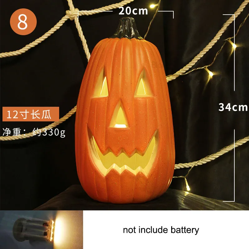 1pz Luce Notturna Decorativa Con Zucca Di Halloween, Led Per Halloween Lampada Decorativa Da Tavolo A Risparmio Energetico E Antiruggine Per Un Atmosfera Accogliente G 601099595400499