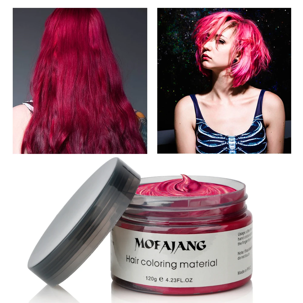 

Hair Wax Styling Pomade Dropshipping Temporary Hair Dye Disposable Fashion Molding Coloring Cream Pastel Paint Hair Color Wax