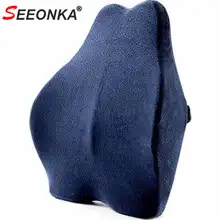 51*43*12cm Big Large Size Back Pillow for Office Chair Lumbar Support Back Seat Support Cushion Memory Foam Straps Whole Back
