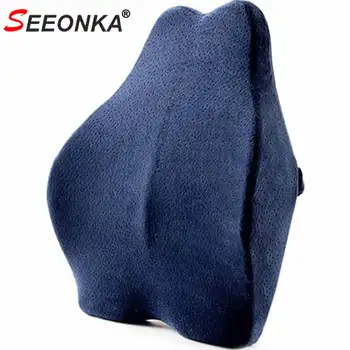 

51*43*12cm Big Large Size Back Pillow for Office Chair Lumbar Support Back Seat Support Cushion Memory Foam Straps Whole Back