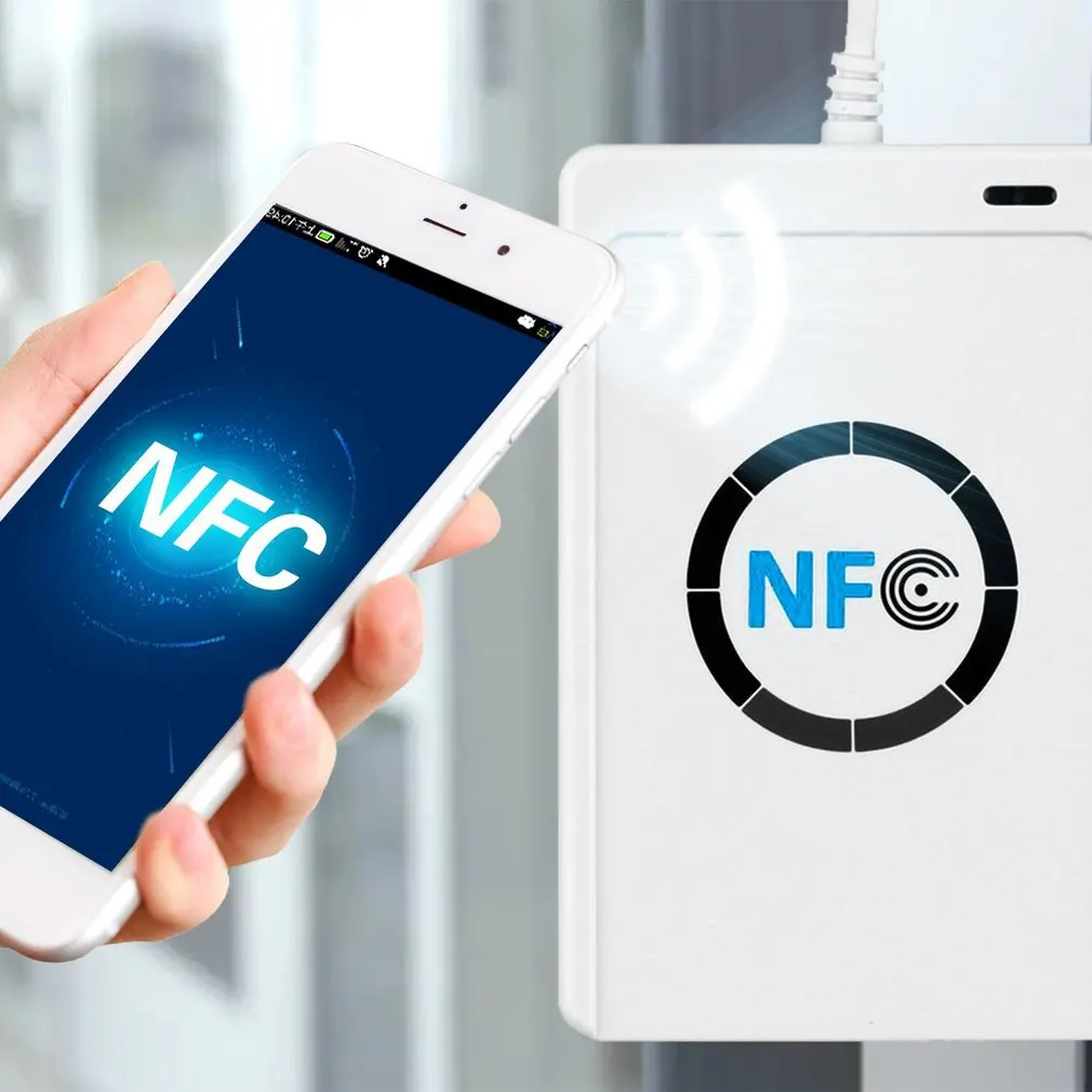 

1 set Professional USB ACR122U NFC RFID Smart Card Reader For all 4 types of NFC (ISO/IEC18092) Tags + 5pcs M1 Cards