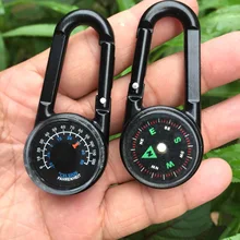 Переносная вешалка Компас Открытый Кемпинг двухсторонний карабин компас термометр цинковый сплав Материал