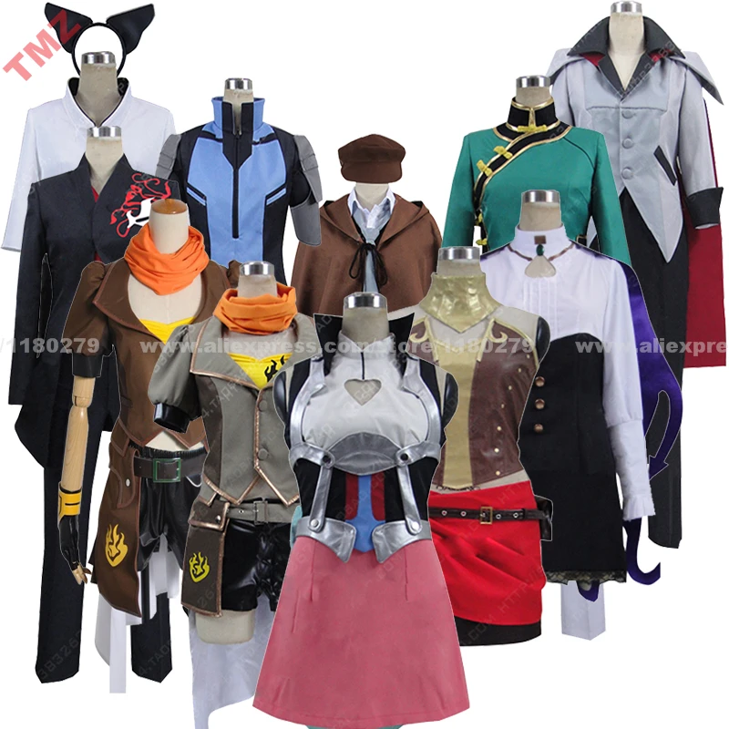 

RWBY RUBY Adam Nora Blake Neopolitan Neptune Emerald Group of Characters Clothing Clothes Cosplay Costume,Customized Accepted