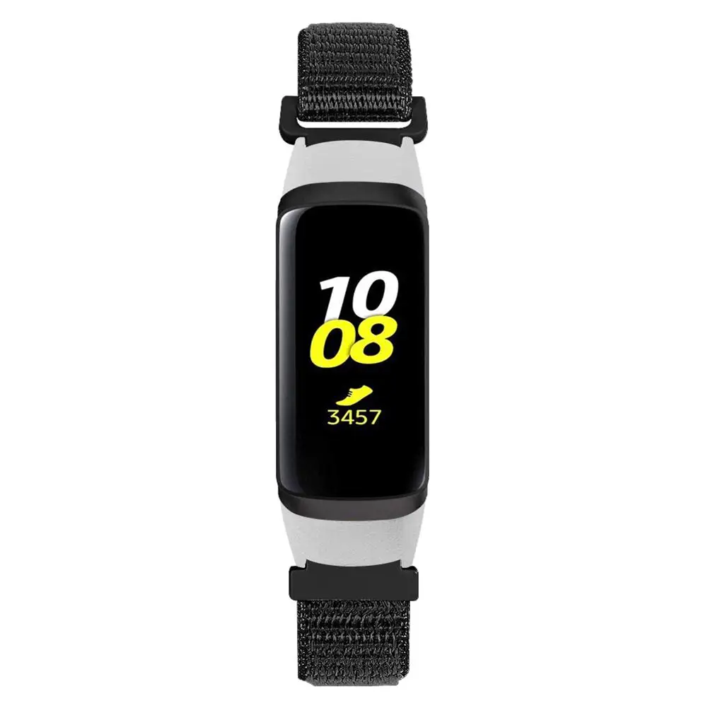 Нейлоновый сменный ремешок для часов Ремешок для samsung Galaxy Fit M-R370 Браслет совместим с samsung Galaxy Fit R370 - Цвет ремешка: Black