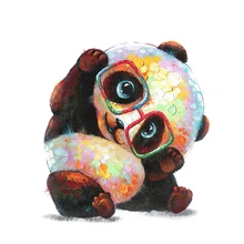 GATYZTORY 5D алмазная живопись Полная площадь DIY домашний декор мозаика Стразы Картина на холсте с логотипом на заказ мультяшный Жираф Панда Сова