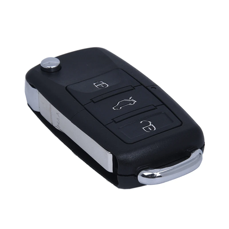 3 складной оболочки кнопки для ключа дистанционного управления Volkswagen VW BEETLE BORA GOLF PASSAT SKODA флип FOB коробка