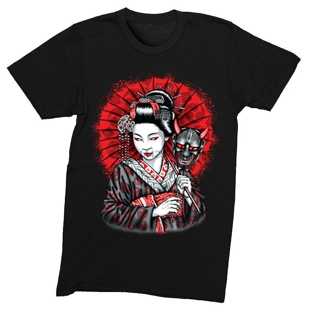 XtraFly одежда мужская маска гейши Yokai Ogre Demon Kuruoshiki Азиатская художественная