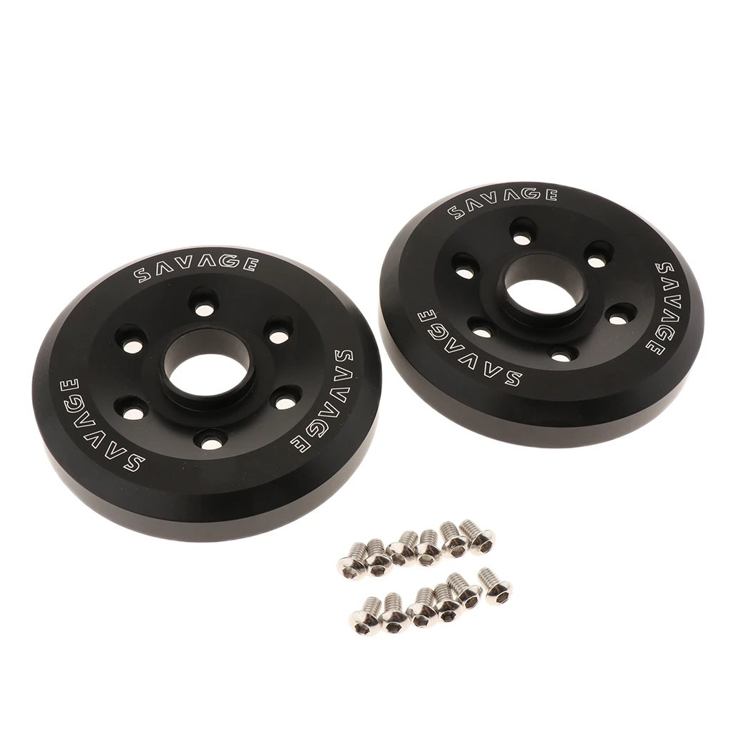 6 Holes Motorcycle Exhaust Muffler Tip End Cap Covers with Screws for BMW R NINE T 14-16 (Black)