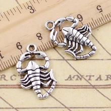 10pcs Charms scorpions 26x15mm Tibetan Silver Plated Pendants Antique Jewelry Making DIY Handmade Craft pendant