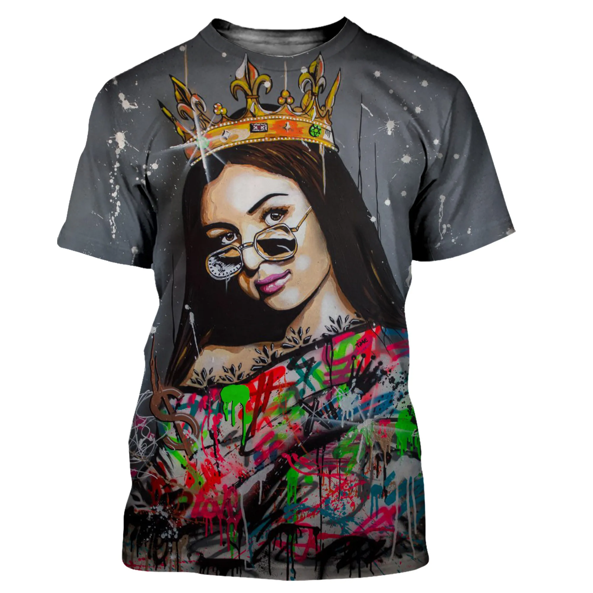 Eva Queen Men/women Fashion Cool 3D Printed T-shirts Casual Style Tshirt Tops | Мужская одежда
