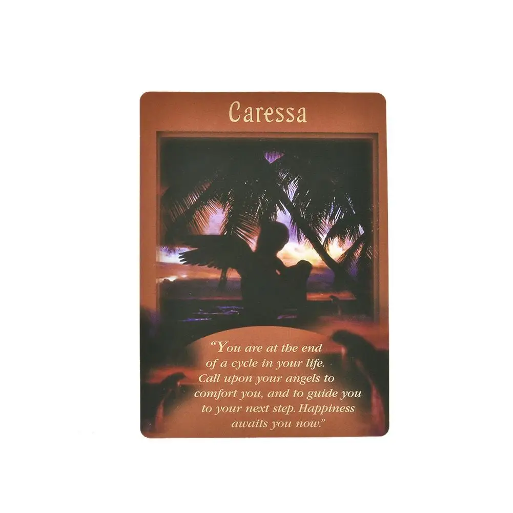 44PCS Tarot Card English Version Acient Messages From Your Angels Tarot Deck Board Game Cards Divination Game For Family Party