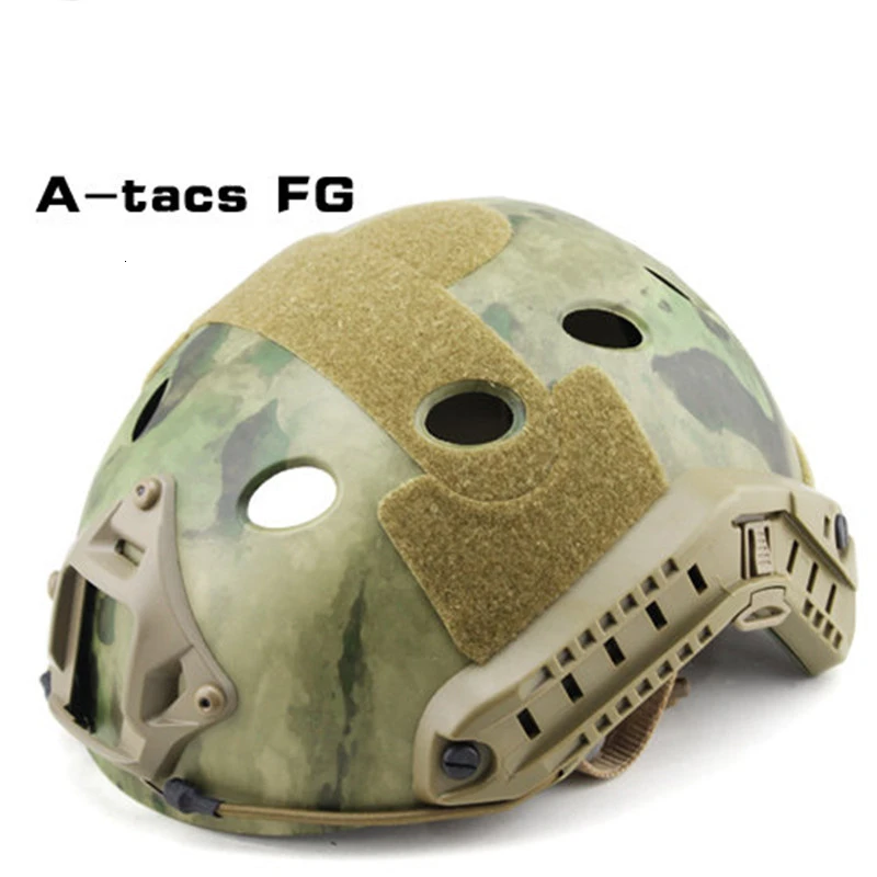 TACTIFANS страйкбол MH/PJ камуфляж ABS спорт OutdoorTactical Быстрый Шлем с NVG крепление направляющей встроенный циферблат внутренний комплект - Цвет: PJ AFG