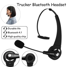 Wireless Headset Mic Hands Free Headphone bluetooth Over Head Noise Canceling Headphones Calling Center for Truckers Drivers