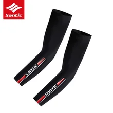 Santic для мужчин и женщин на руку рукав анти-УФ прохладное ощущение Велоспорт Arm теплые летние дышащие спортивные баскетбольные рукава для бега