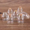 wholesale 100 pieces 4ml 22*28mm Glass Bottles with Cork Stopper Mini Glass Jars Glass Vials for DIY Crafts Gift 4