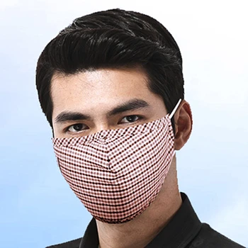 

PM2.5 Adult Washable Bacteriostatic Masks Anti-Dust Cotton Mouth Face Mask with 6 pieces Filter Insert