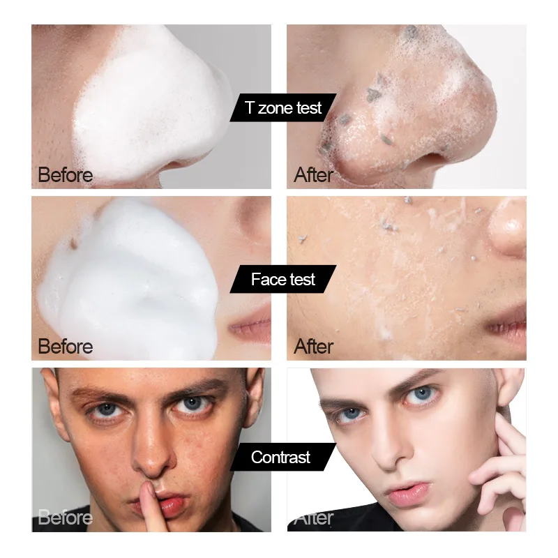 

MANCODES 150ml Men Amino Acid Oil Control Cleansing Mousse Remove Blackhead Cool Face Cleaner Whitening Shaving Cream Skin Care