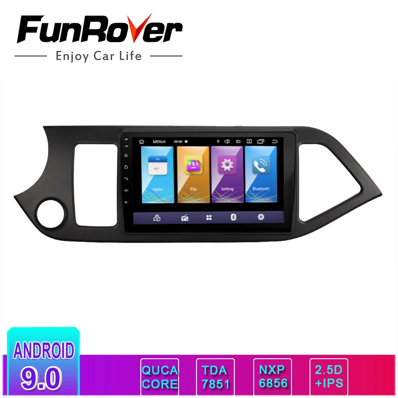 Top Funrover 2 din android 9.0 IPS+2.5D car dvd gps Navigation For KIA Picanto Moring 2011-17 radio vedio audio player tape recorder 0 Top Funrover 2 din android 9.0 IPS+2.5D car dvd gps Navigation For KIA Picanto Moring 2011-17 radio vedio audio player tape recorder 0