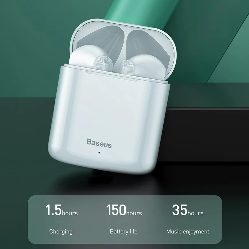 Baseus беспроводные наушники Bluetooth W09 вкладыши TWS 5 0 Беспроводной громкой связи