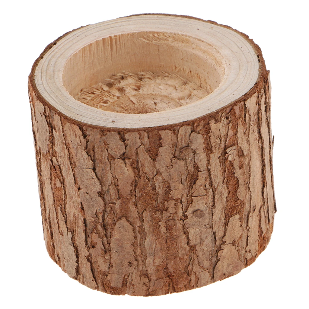 MagiDeal Candle Tealight Holder Tree Stump Candle Holder Candleholder Tealight Holder for Wedding-5cm Table Centerpiece 