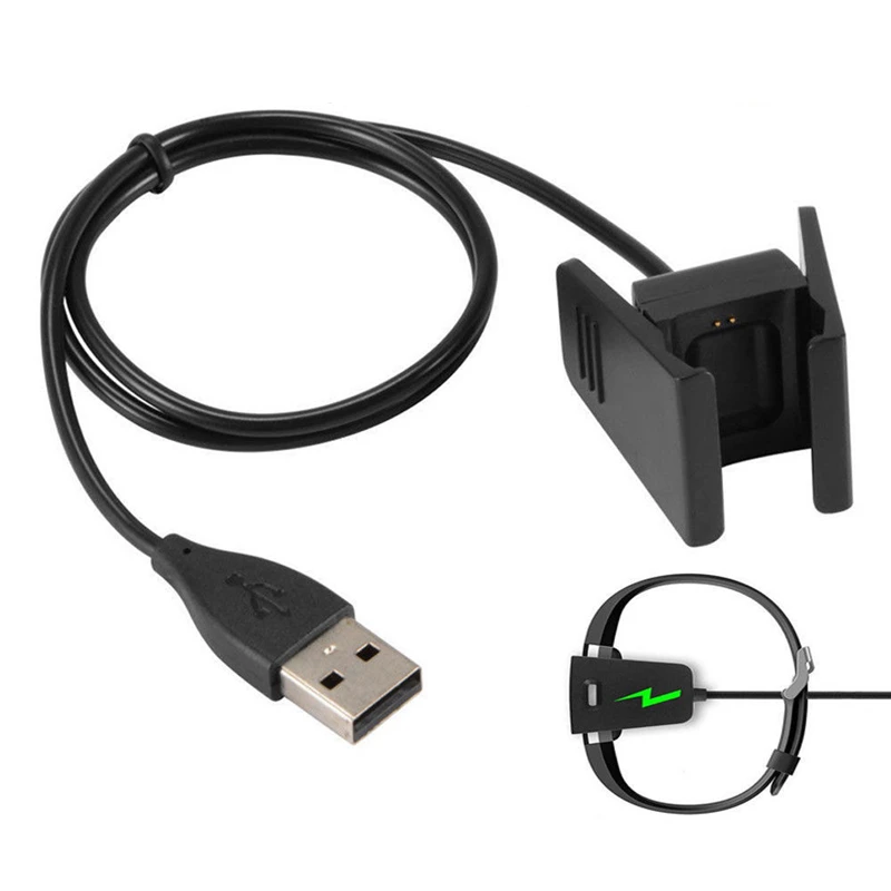 Tonbux USB зарядное устройство зарядный провод для Fitbit Smart Band Charge 2 умный Браслет