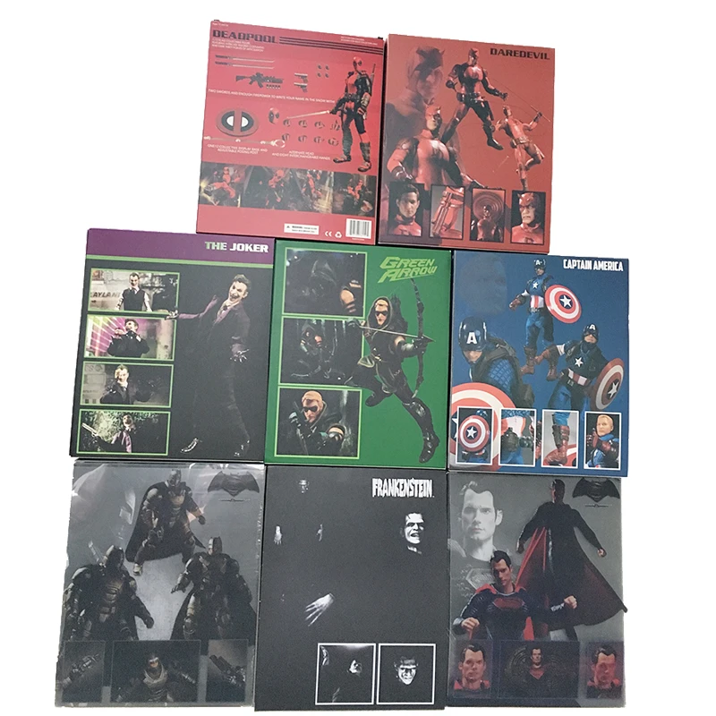 

Mezco Marvel Super Hero Deadpool X-Men Batman Green Arrow Captain America Frankenstein Superman Joker One:12 Action Figure Toy