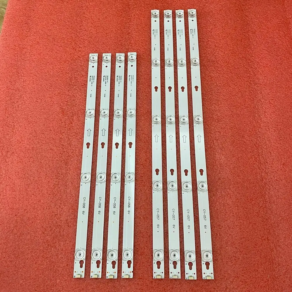5set=40pcs LED Backlight strip bar for TCL L55S4900FS L55S4900 55D2900 L55P2 L55E5800A 55S403 55S405 55S401 U55P6006 55UC6426