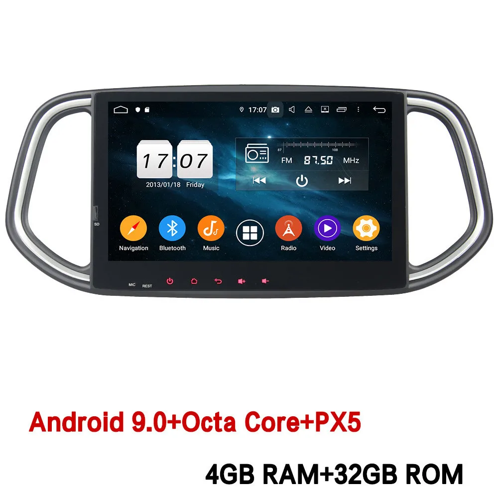 4GB RAM x 32GB ROM Klyde 10," ips 4G wifi Android 9,0 Восьмиядерный 4 Гб ОЗУ 64 Гб ПЗУ DSP BT автомобильный DVD мультимедийный плеер стерео gps для Kia KX3 - Цвет: 4GB RAM x 32GB ROM