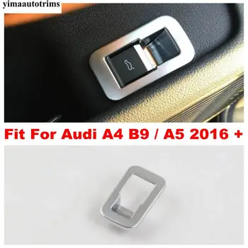 

Tailgate Rear Trunk Switch Control Button Decoration Frame Cover Trim For Audi A4 B9 / A5 2016 - 2020 Matte Interior Refit Kit