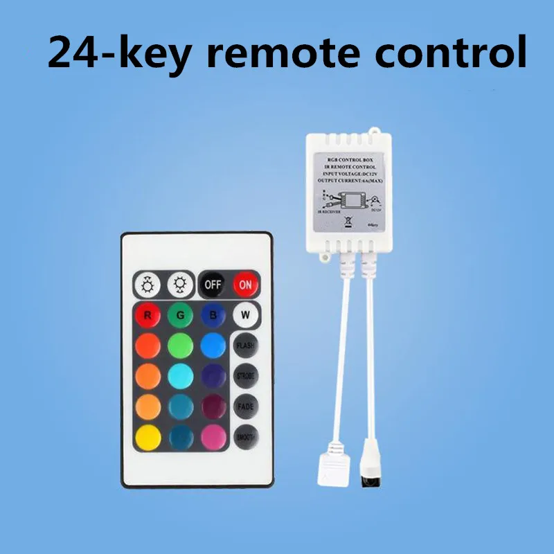24-клавишный RGB контроллер Инфракрасный контроллер led 12-24V контроллер полосы лампы