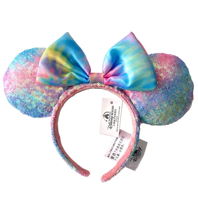 2022 Disney Mickey Ears Headband Firework Headband with Castle Peter Pan Cosplay Hairband Disneyland Letter Headband Gift Mickey Headband 8