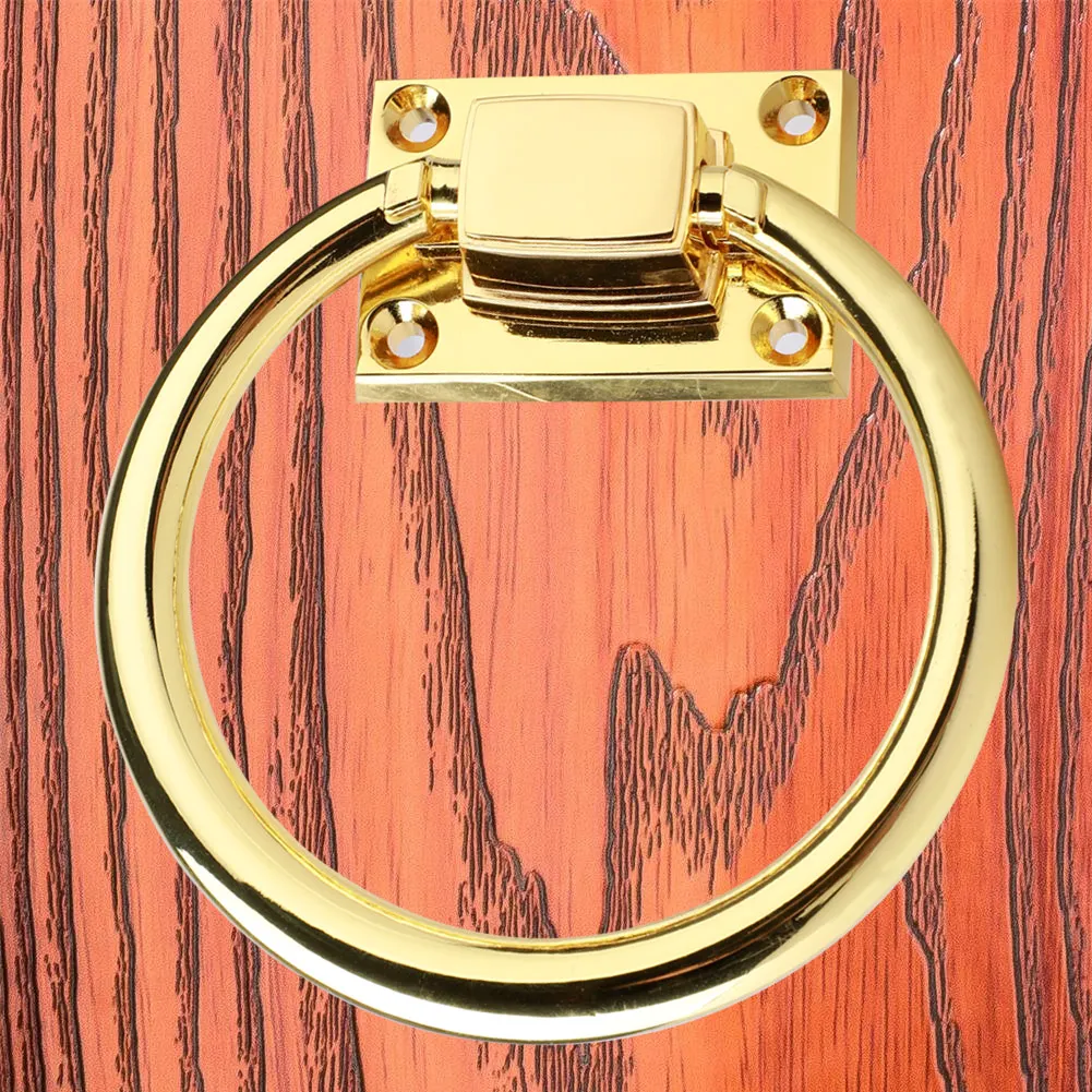 

Circle Handles Color Gold Silver Black Ring Zinc Alloy Door Handles Pulls Cabinet Drawer Knobs For Furniture Hardware