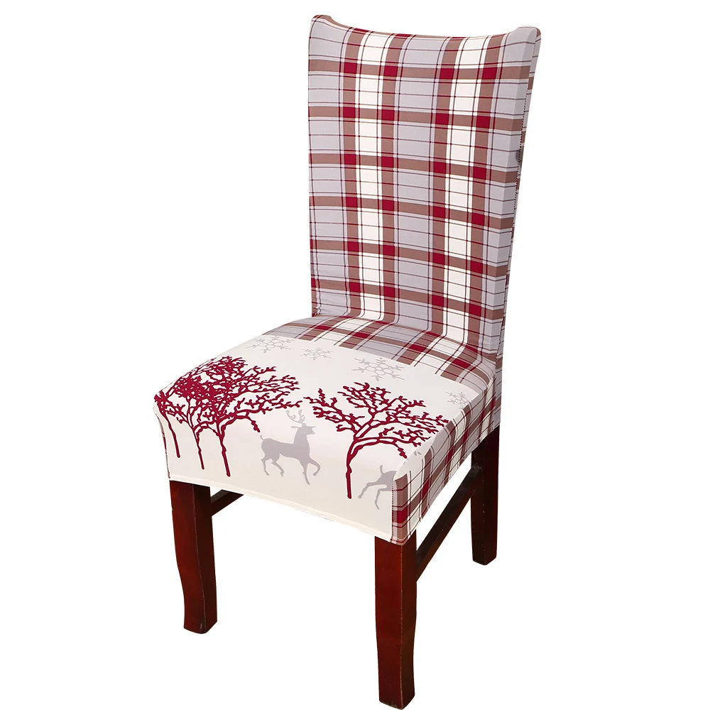 pattern 12 1/2/4/6 шт. рождественское платье с принтом чехлы для стульев стрейч анти-грязный Эластичный полиэстер стрейч сиденья Рождество дома Обеденный стол Гостиная - Цвет: pattern 12