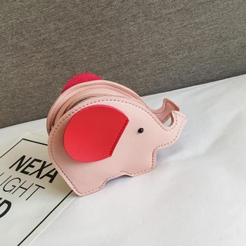 

Kids Girl Crossbody Mini Shoulder Bag Faux Leather Cute Elephant Messenger Bags Mini Handbag