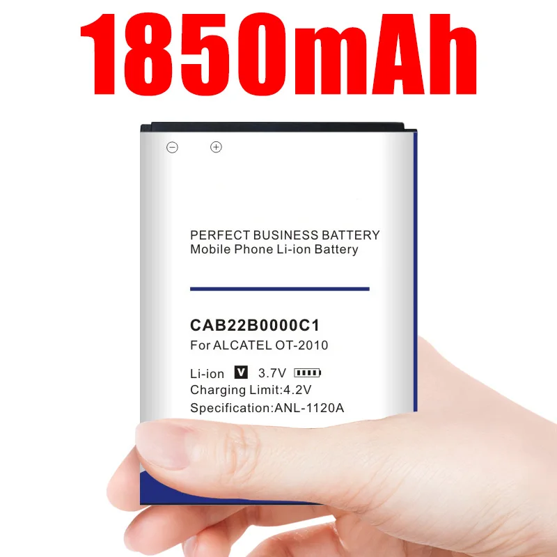 1850 мА/ч, CAB22B0000C1 CAB3010010C1 Батарея для ALCATEL One Touch OT-2010 OT-2010D OT-2010X OT-356 665X 1010D, 1030D, 2012D Батарея