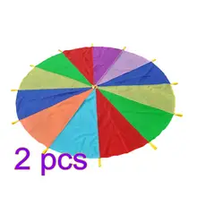 1 шт. 3 м Семья радуги открытый игровой парашют для детей младшего возраста тренировочное снаряжение для детей дети спортивные игрушки-случайный цвет