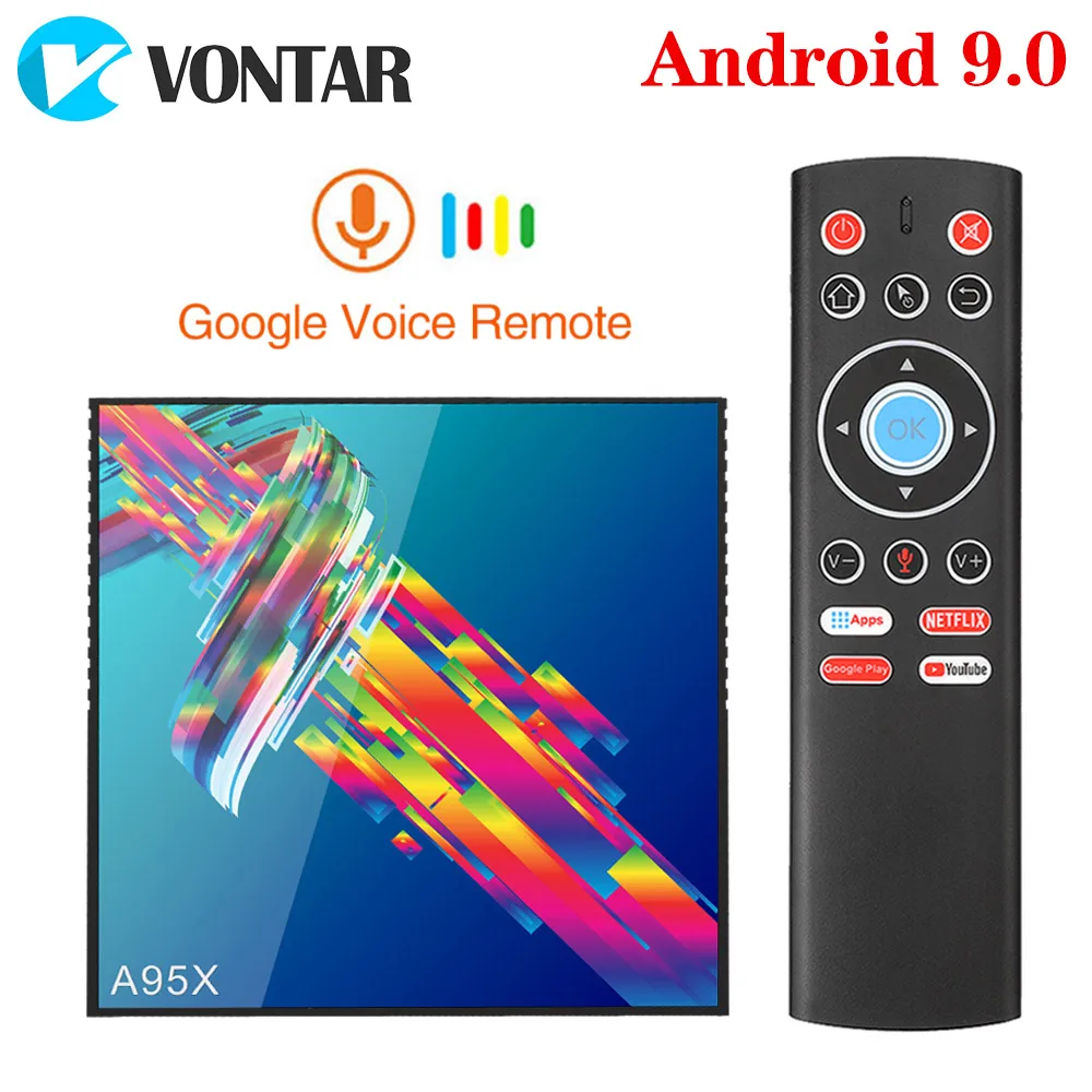 VONTAR A95X R3 4 Гб 64 Гб Смарт ТВ приставка Android 9,0 Rockchip RK3318 1080P 4K 60fps BT wifi Netflix Youtube 2 Гб 16 Гб телеприставка