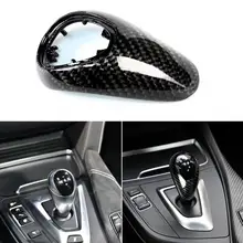 

50% Hot Sales Gear Knob Cover Wear-resistant Easy Installation Carbon Fiber Simple Car Shift Knob Cover for BMW M2/M3/M4