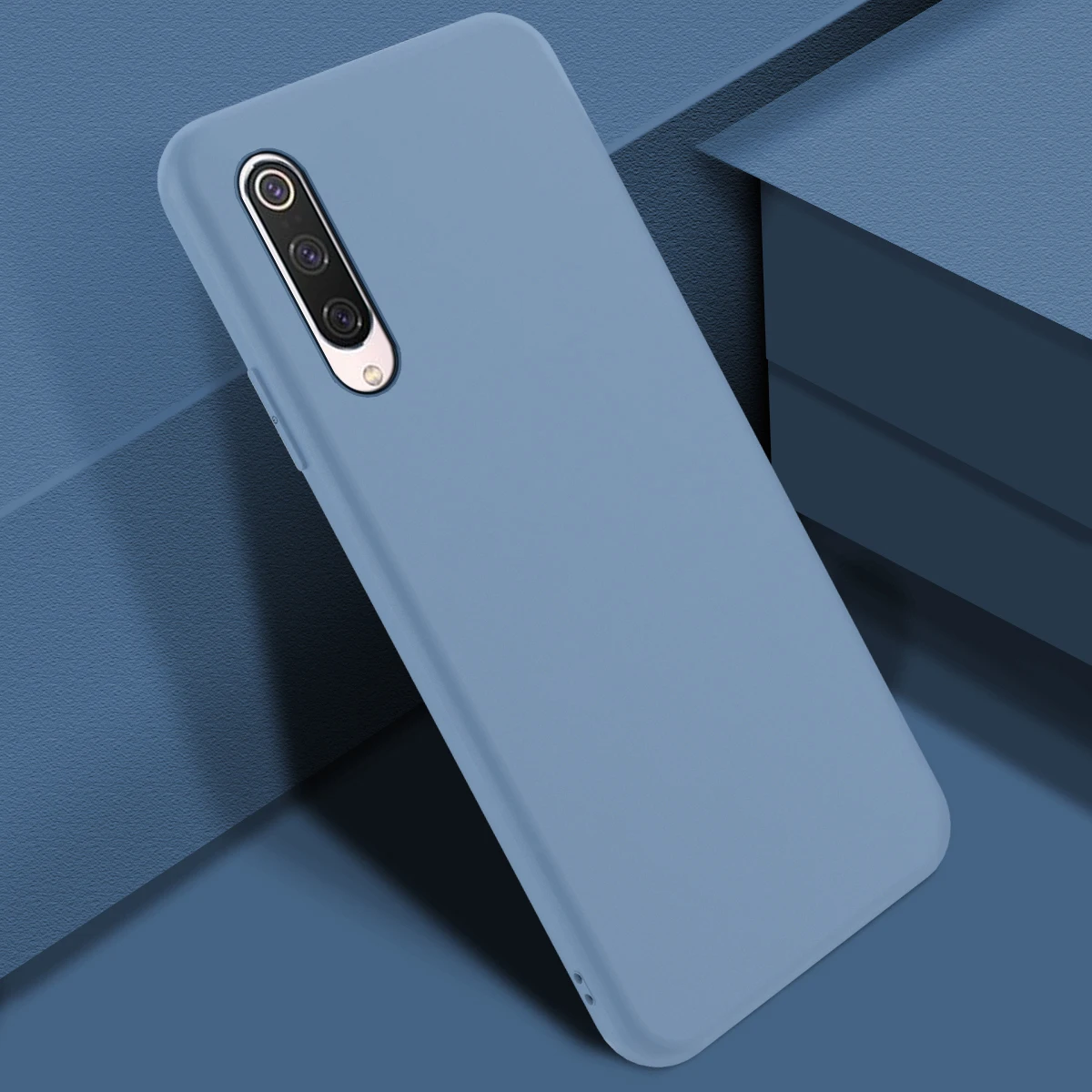 Lavender Grey Для Xiaomi Mi 9 Pro 5G чехол тонкий мягкий ТПУ чехол для телефона Встроенный бархатный материал против царапин защитный чехол драгоценный камень - Color: Lavender Grey